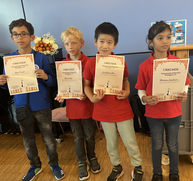 Württembergische U10-Vereinsmannschaftsmeisterschaften im Schach: Auch Schwäbisch Gmünd war vertreten
