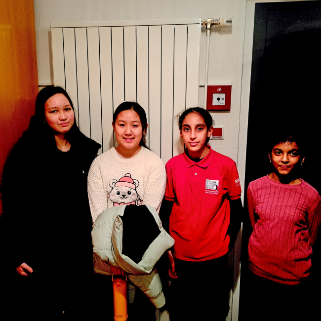 Gmünd 6: Maria Klochkova, Yimeng Wang, Bisan Ismail und Mahaana Jesuthasan